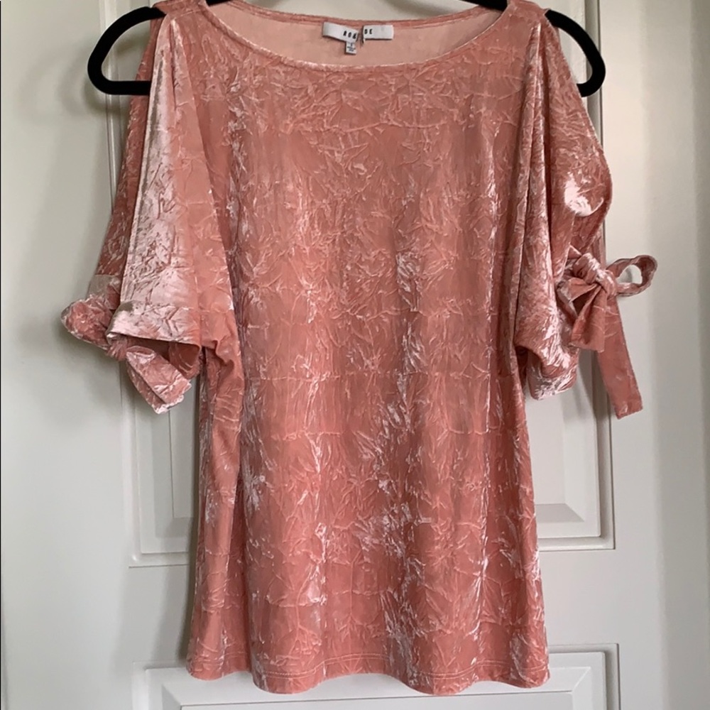 RO & DE CRUSHED VELVET TOP